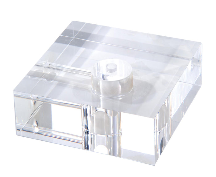 2" Thick, Square Acrylic Lamp Bases - Choice of 3 Sizes