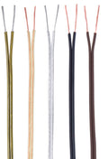 250 ft. 22/2 Special Purpose, Plastic Covered Lamp Cord - Lamp Wire, (22 gauge - parallel 2 wire), CHOICE of 5 COLORS (46609)