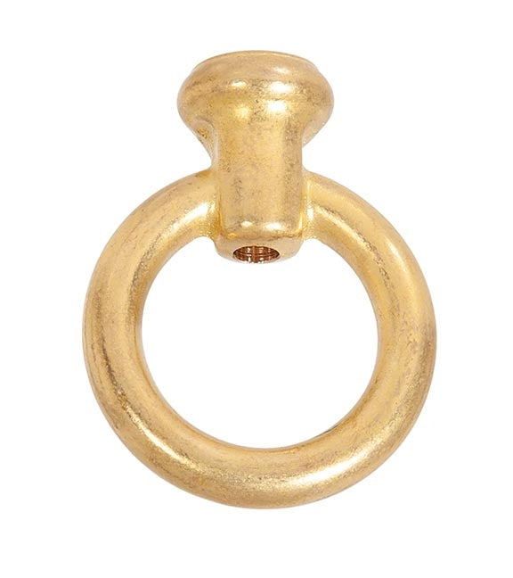 3-1/2 Inch Tall Unfinished Cast Brass Heavy Duty Loop with Wire Way, Choice of Tap