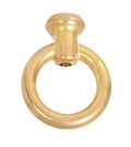 3-1/2 Inch Tall Unfinished Cast Brass Heavy Duty Loop with Wire Way, Choice of Tap