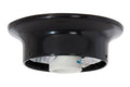 3-1/4" Fitter Glossy Black Finish Fixture Holder, Hardware & High Heat Porcelain Socket