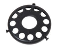 3-1/4" Fitter Solid Brass Screw-on, Uno-Type Shade Holder W/ Rosette Set Screws, Satin Black