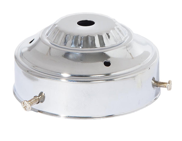 3-1/4" Fitter Steel Shade Holder, 1/8 IP Slip, Chrome Plated
