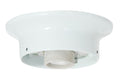3-1/4" Fitter White Gloss Finish Fixture Holder, Hardware & High Heat Porcelain Socket