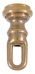 3 1/4" ht. Heavy Brass Screw Collar Loop, 1/4 F Tap