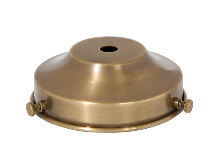 3-1/4 Inch Fitter Antique Brass Finish Brass Lamp Shade Holder