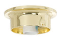 3-1/4 Inch Fitter Brass Plated Flush Mount Fixture Holder, Hardware & High Heat Porcelain Socket