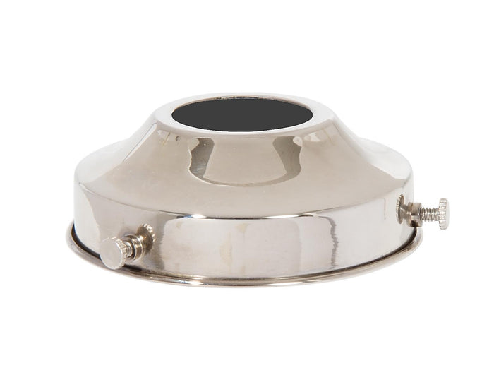 3-1/4 Inch Fitter Polished Nickel Brass Shade Holder