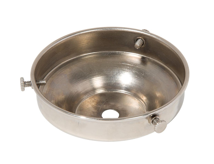 3-1/4 Inch Fitter Polished Nickel Finish Brass Lamp Shade Holder
