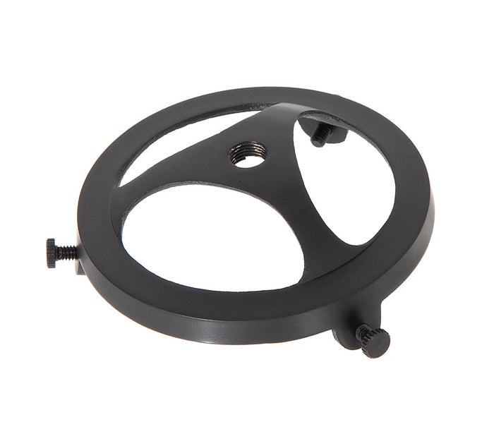 3-1/4 Inch Fitter Satin Black Finish Cast Brass Lamp Shade Holder with Set Screws, 1/8F