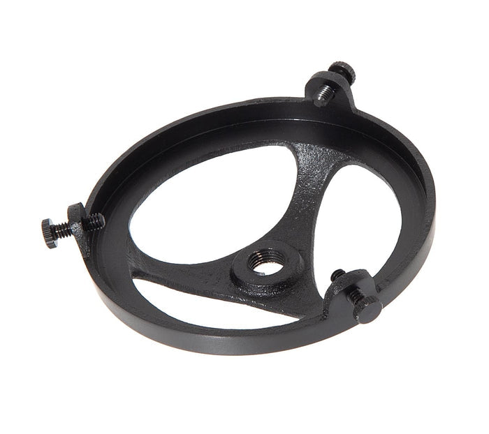 3-1/4 Inch Fitter Satin Black Finish Cast Brass Lamp Shade Holder with Set Screws, 1/8F