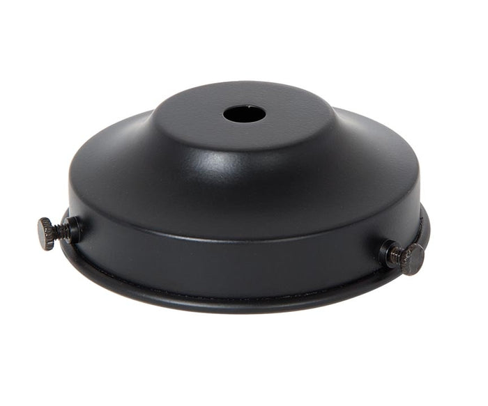 3-1/4 Inch Fitter Satin Black Finish Steel Lamp Shade Holder
