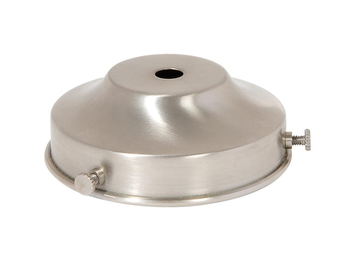 3-1/4 Inch Fitter Satin Nickel Finish Brass Lamp Shade Holder