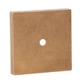 3-15/16 Inch Unfinished Square Die Cast Brass Backplate or Canopy, 1/8 IP Slip