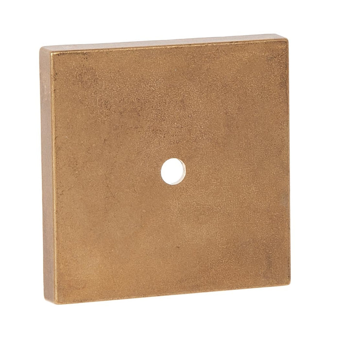 3-15/16 Inch Unfinished Square Die Cast Brass Backplate or Canopy, 1/8 IP Slip