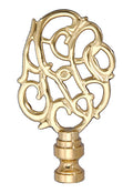 3-1/8" Die Cast Brass Finial, Tap 1/4-27F