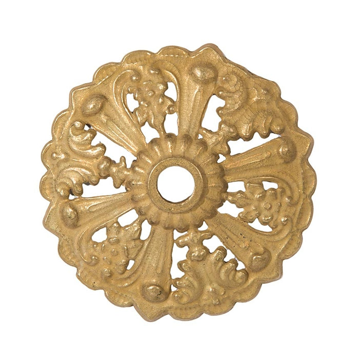 3-3/4 Inch Diameter Unfinished Die Cast Brass Bobeche, 1/8IP Slip