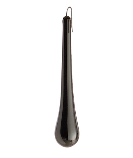 3" Black Crystal Teardrop