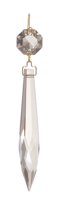 3" Champagne U-Drop Lamp Prism, ~4-1/4" overall length