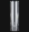 3" Fitter, 10" Tall Clear Cylinder Chimney