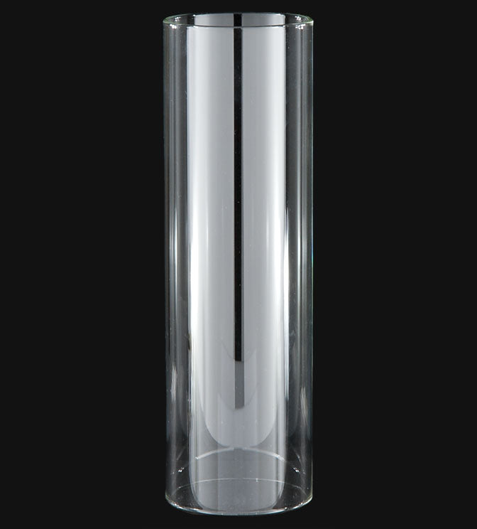 3" Fitter, 10" Tall Clear Cylinder Chimney