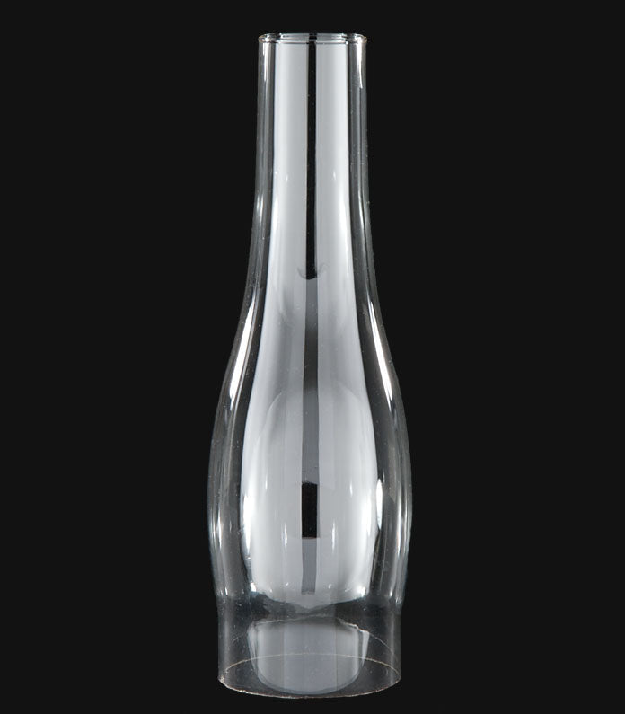 3" Fitter, 10" Tall Slimline Clear Chimney