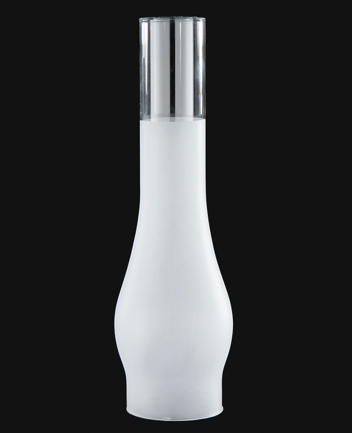 3" Fitter, 12" Tall, 3/4 Sandblasted Chimney