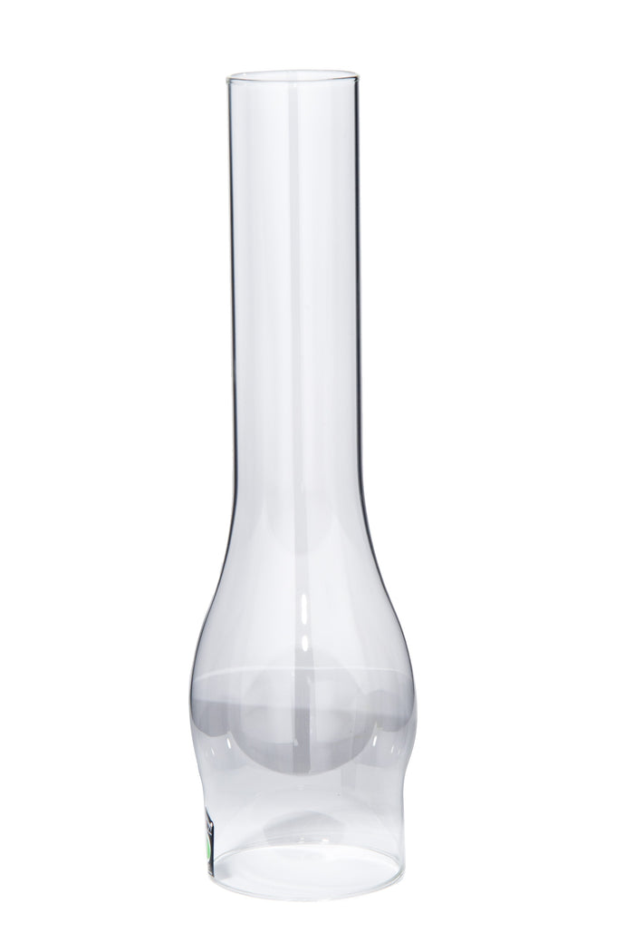 3" Fitter, 12" Tall  Clear Chimney Globe