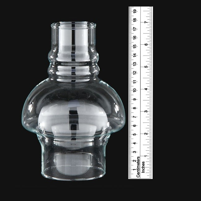 3" Fitter,  7" Tall Clear Hooded Chimney