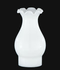 3" Fitter, 7" Tall Opal Glass Lamp Chimney