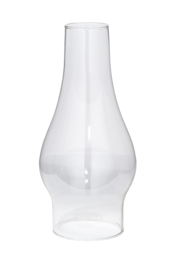 3" Fitter, 8-1/2" Tall Clear Chimney Globe