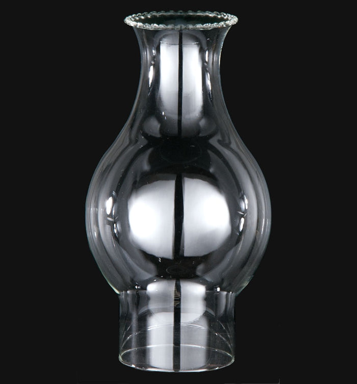 3" Fitter, 8 3/4" Tall Beaded Top Chimney Globe