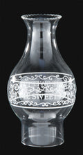 3" Fitter, 8-3/4" Tall "Home Sweet Home" Chimney Globe