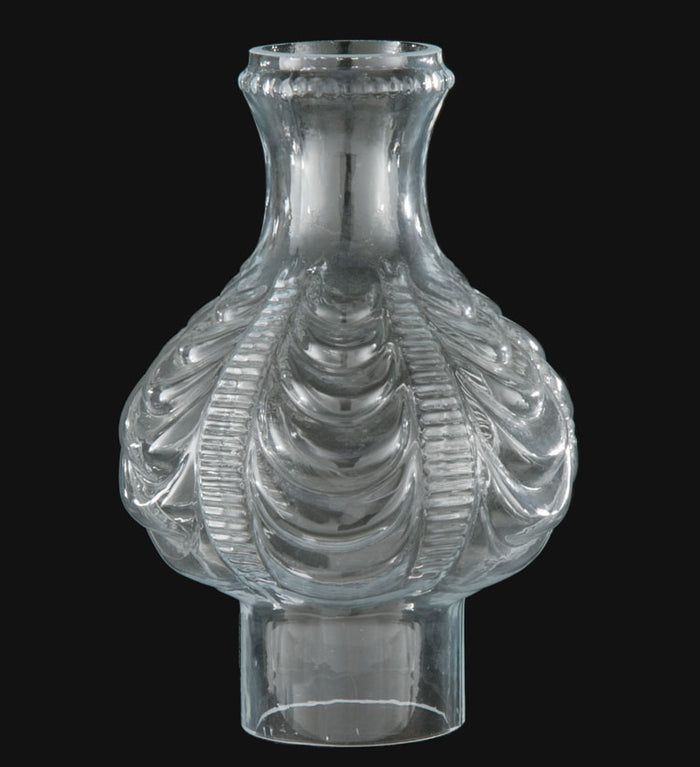 3" Fitter, 9" Tall Clear Coolidge Drape Chimney