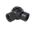 3/4" Diameter Satin Black Finish Die Cast Brass Swivel with Slotted Screw, 1/8F x 1/8F