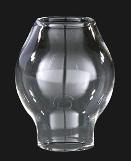 3/4" Fitter, 1-5/8" Tall Clear Lamp Chimney for Cresolene Burner