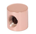 3/4 Inch Tall Polished Copper Finish 2-Way Brass Lamp Arm Back, 1/8F