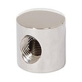 3/4 Inch Tall Polished Nickel Finish 2-Way Brass Lamp Arm Back, Tap 1/8F