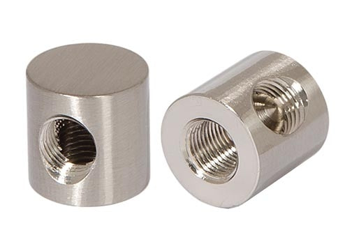 3/4 Inch Tall Satin Nickel Finish 2-Way Lamp Arm Back, 1/8F Tap