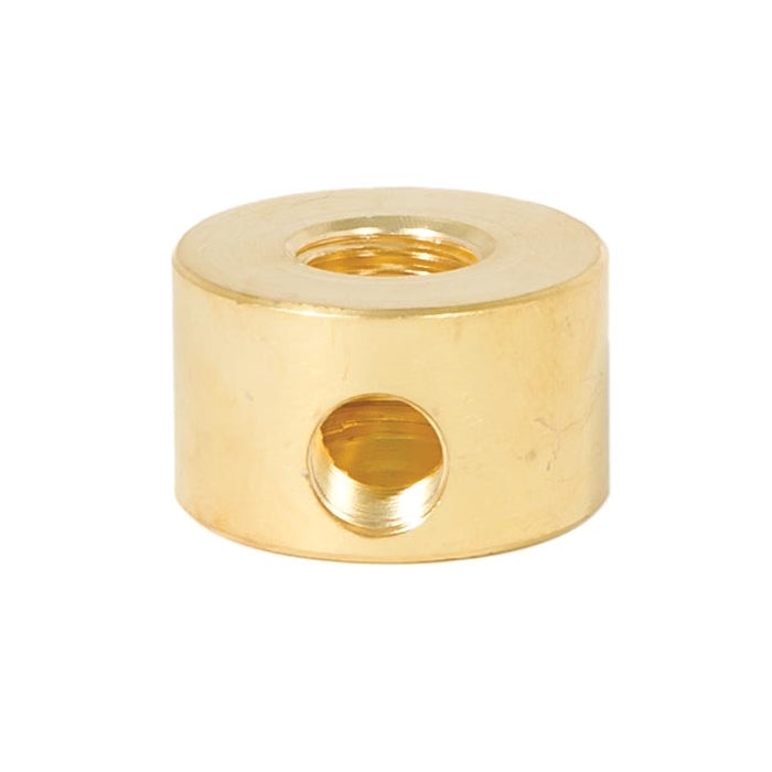 3/4 Inch Tall Unfinished Brass Disc Arm Back, 1/8F x 1/4F