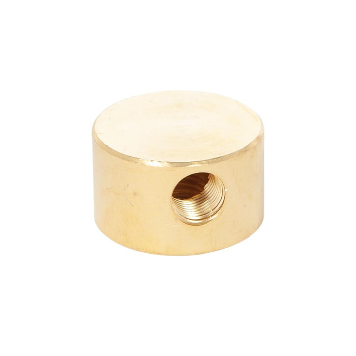 3/4 Inch Tall Unfinished Brass Disc Arm Back, 1/8F x 1/4F