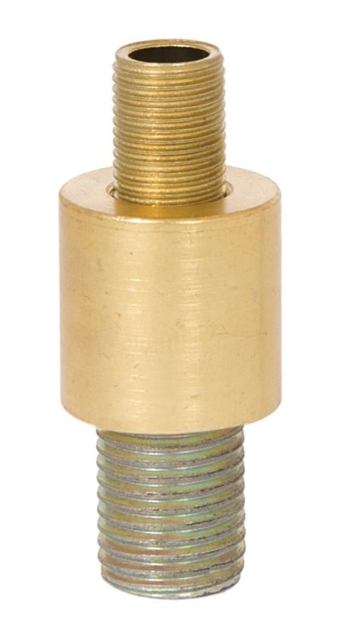1/4 Inch Tall Unfinished Brass Lamp Coupling,1/8F x 1/4F Taps