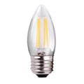 3.8 Watt (40 watt equivalent) B11 Antique Style LED Light Bulb with Clear Glass, Squirrel Cage Filament (47248)