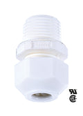3/8M White Large Cord Grip Bushing