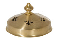 3.93" O.D. Handel Style Brass Heat Cap With Finial, Unfinished