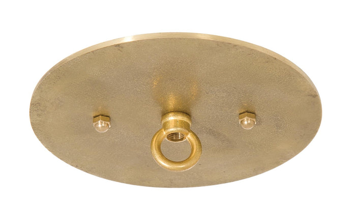 4-3/4" Diam Flat Disk Style Versatile Die Cast Brass Ceiling Canopy with Mounting Hardware (11434U)