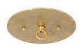 4-3/4" Diam Flat Disk Style Versatile Die Cast Brass Ceiling Canopy with Mounting Hardware (11434U)