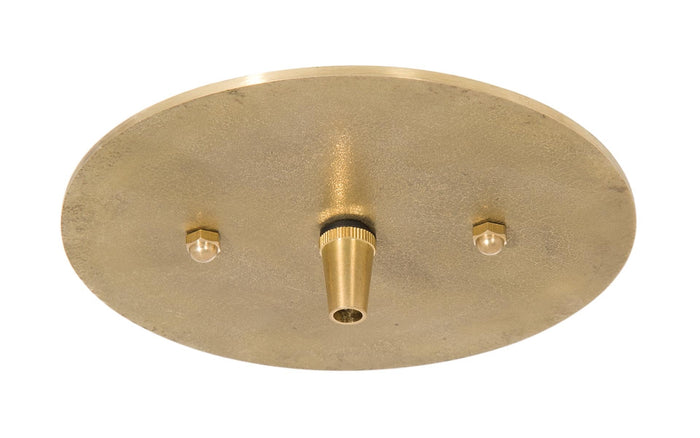 4-3/4" Diam Flat Disk Style Versatile Die Cast Brass Ceiling Canopy with Mounting Hardware (11434U)