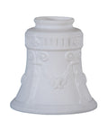 4-7/8 inch tall Early Style Embossed Columns Fixture Shade, 2-1/4 " fitter