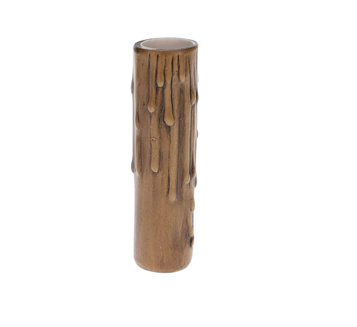 4" Antique Polybeeswax CANDELABRA Size (7/8" I.D.) Candle Cover (19910A)